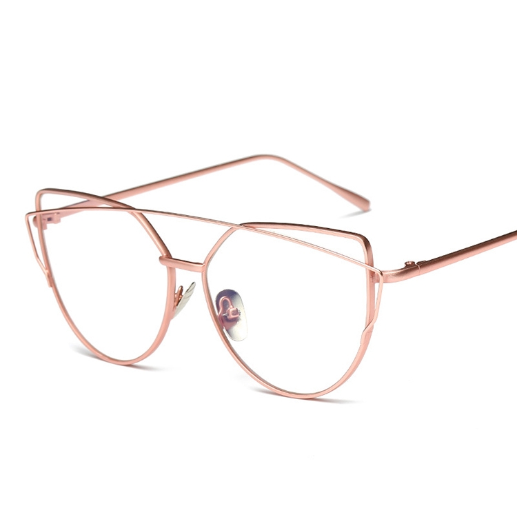 pink metal eyeglass frames