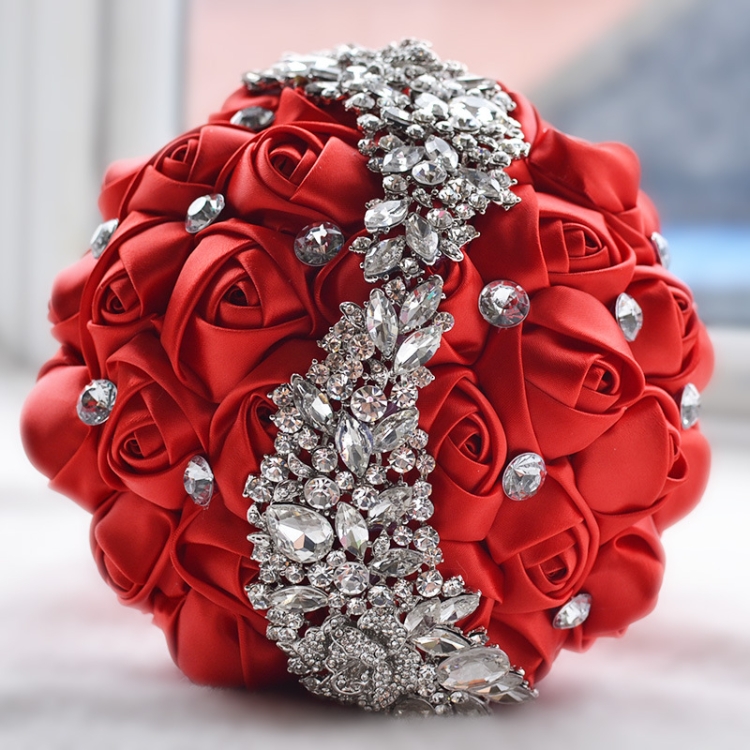 Bridal Bouquet Brooch Accessories Bridesmaid Artifical Flower Party Supplies 