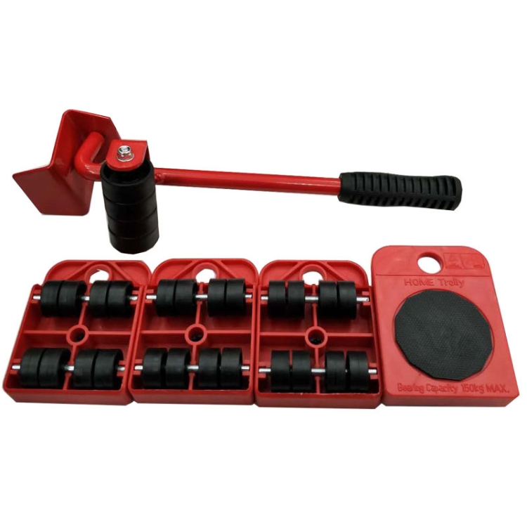 Heavy Furniture Home Trolley Lift And Move Slides Kit 4 Rollers & Furniture Lifter Mover