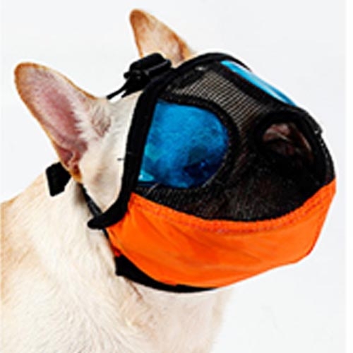 Pet Mouth Cover Dog Muzzle Anti-Biting Barking Pet Mouth Guard with Nose Pad Pet Accessory 1# 