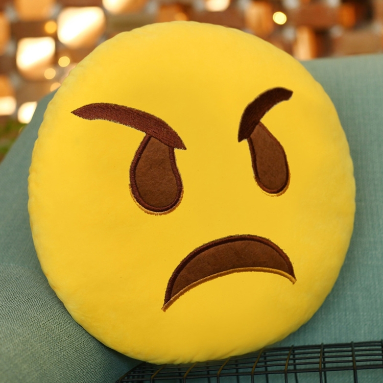 Angry emoji pillow deals