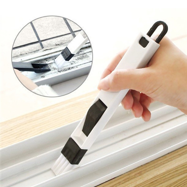 2Pcs Window Groove Cleaning Cloth Brush Slot Hand-held Door Gap
