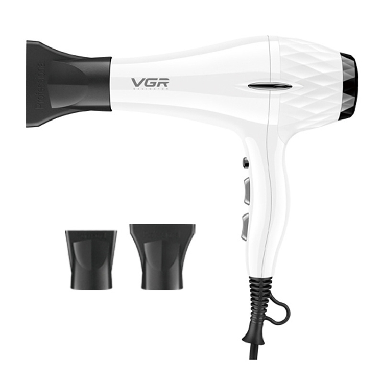 VGR V-413 2200W Negative Ion Hair Dryers with 6 Gear Adjustment, Plug Type:  EU Plug (White)