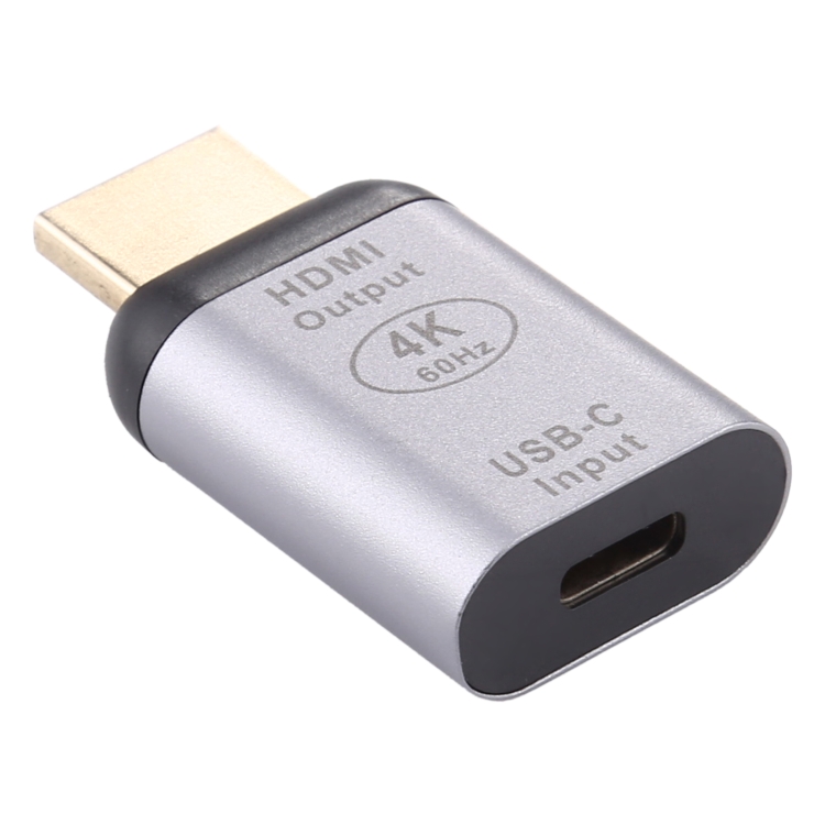 Adaptador de aleación de aluminio Type-C / USB-C hembra a HDMI macho