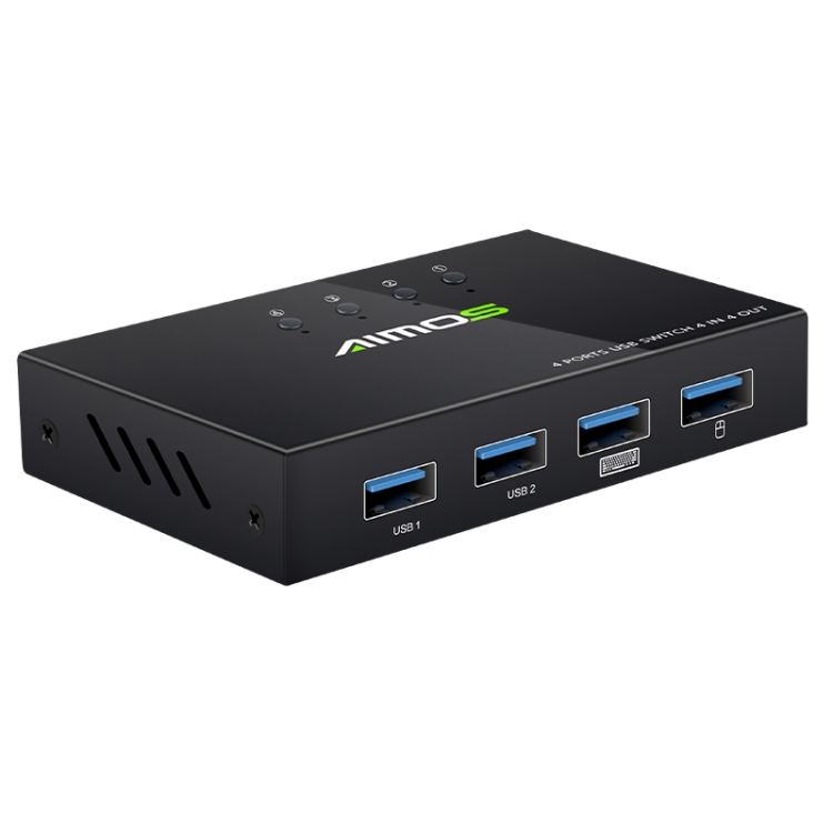 AIMOS AM-KM404K USB2.0 4入力4出力スイッチャー