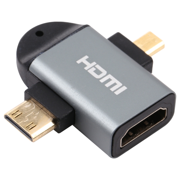 In Mini Hdmi Male Micro Hdmi Male To Hdmi Female Gold Plated Head