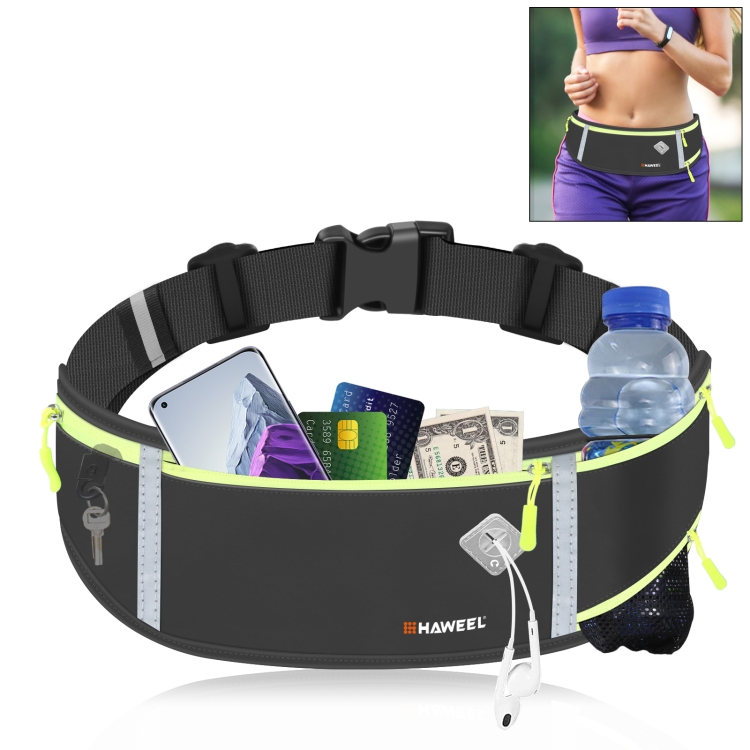 GYM TRAVEL SPORTS ACTIVE WAIST BELT FANNY PACK POUCH For Xiaomi Redmi Note 9S 