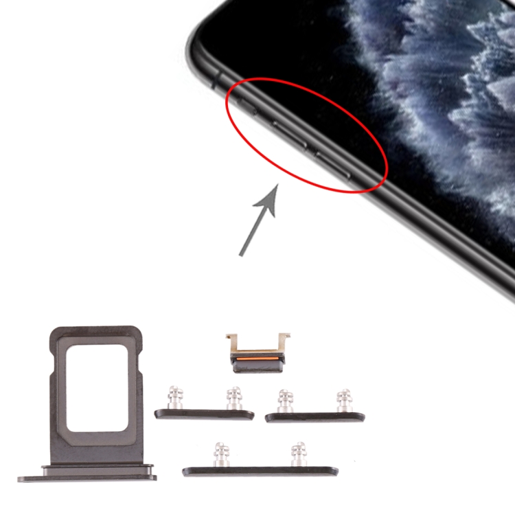 Dual SIM Karten Halter Adapter Card Tray für Apple iPhone 13 Pro Max  Ersatzteil Zubehör Schwarz