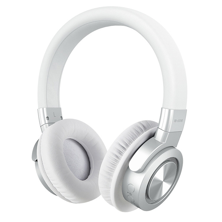 REMAX RB-650HB Bluetooth V5.0 Stereo Music Headphone (White)