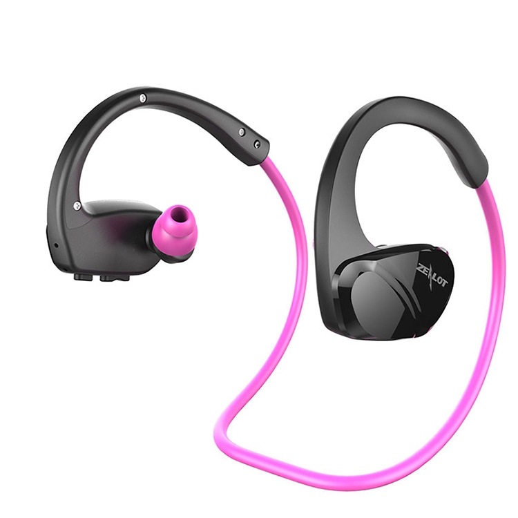 ZEALOT H8 CVC6.0 Noise Reduction Neck mounted Sports Waterproof Bluetooth Earphone Support Call APP Control Pink