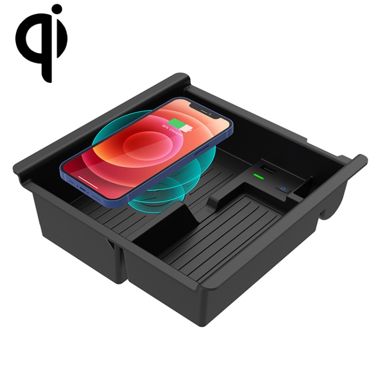 Multi-function Car Wireless Charger Rack Storage Box for Toyota