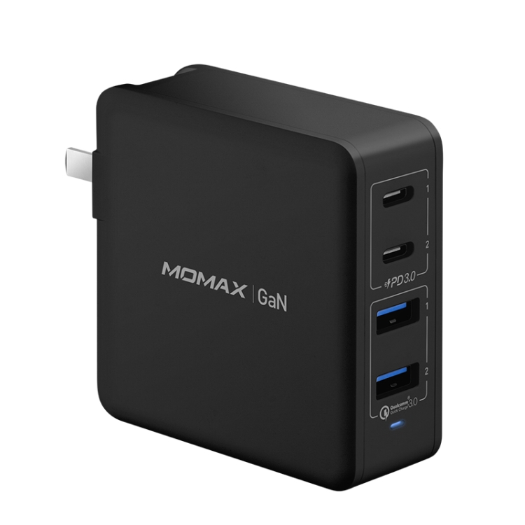 MOMAX UM23CND 100W 4 USB Ports GaN Gallium Nitride Fast Charging Travel ...