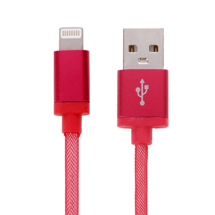 1m Net Style Metal Head 8 Pines a USB Cable de Datos / Cargador Para i