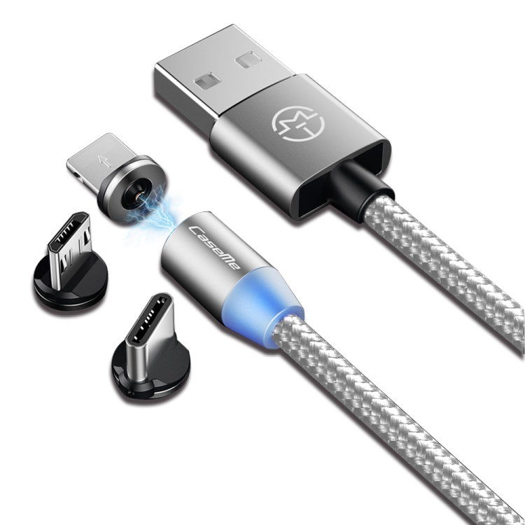 CABLE MAGNÉTIQUE 3 EN 1, LIGHTNING / TYPE-C / MICRO USB, 1M