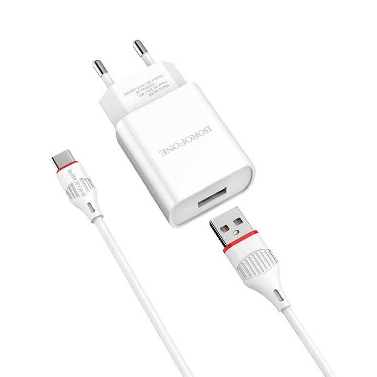 CHARGEUR SECTEUR 2 PORT USB CHARGE RAPIDE 2.1A AVEC CABLE USB MICRO US