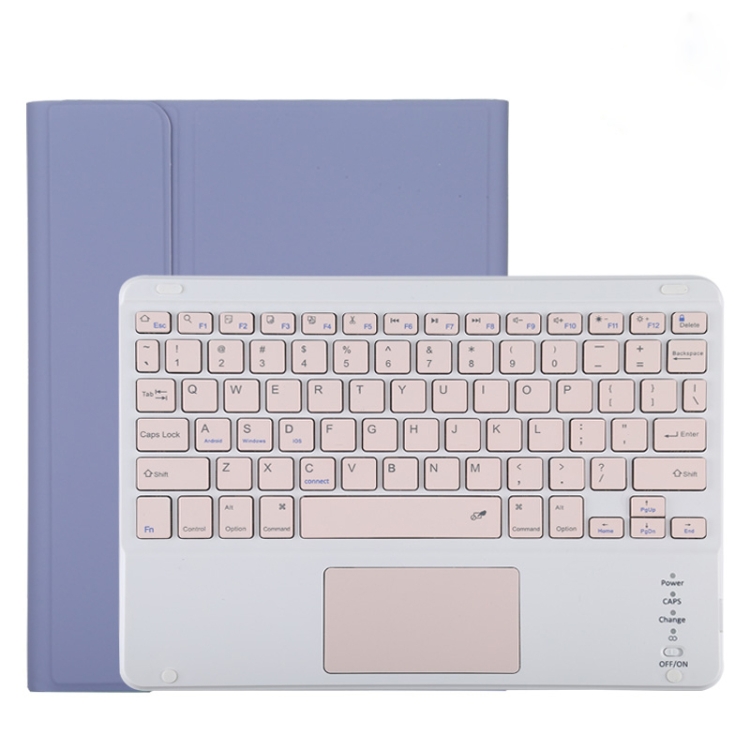  Teclado inalámbrico desmontable con trackpad para iPad 7ª a 9ª  generación de 10.2 - Funda con soporte abatible, soporte para lápiz :  Electrónica