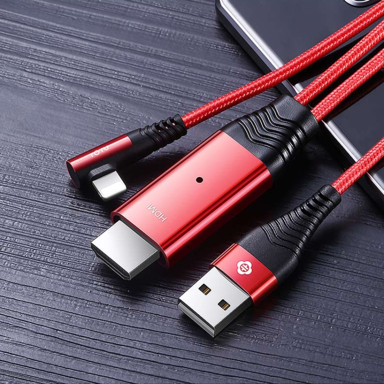 TOTUDESIGN Time Series 2.4A HD 4K 8 Pin to HDMI TV AV Cable Adapter Converter