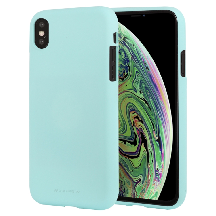 For iPhone XS Max GOOSPERY SOFT FEELING Liquid TPU Dropproof Soft