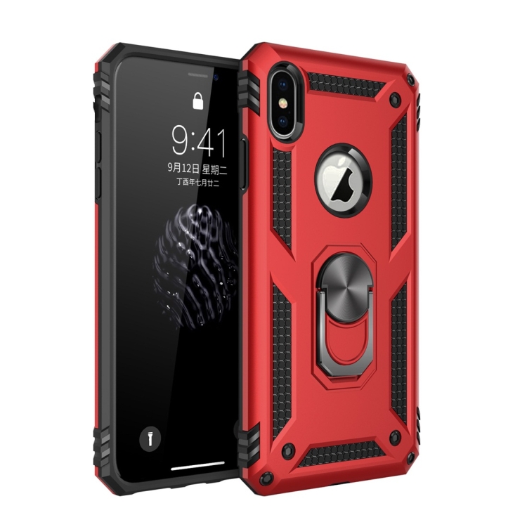 Carcasa Iphone Xr Protectora Anilla-soporte – Rojo con Ofertas en