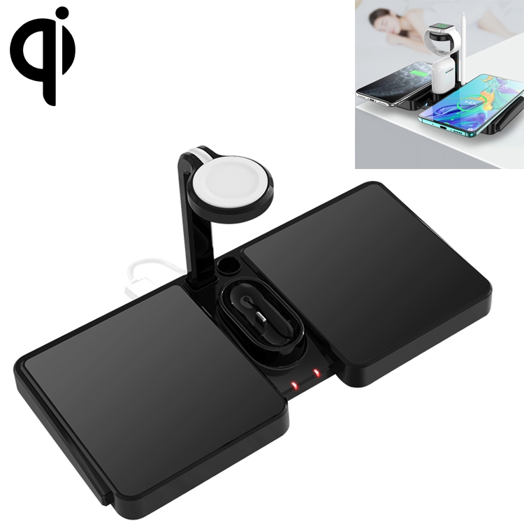 864 4 in 1 10W Qi Standard Wireless Charger for Mobile Phones & iWatch &  AirPods (