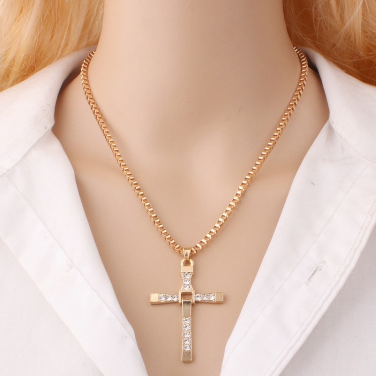 Stainless Steel Beads Chains with Rhinestone Cross Pendant Necklace for  Women Hip Hop Choker Accessories on Neck Fahion Jewelry - AliExpress