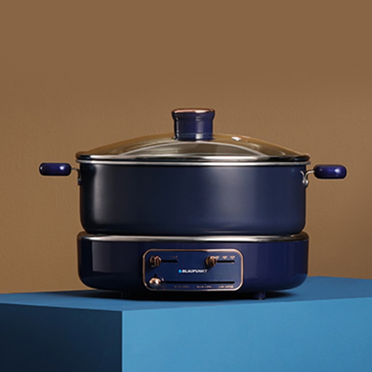 Cottura Rapida Hot Pot Elettrico Kensbro 6 Litri 2000W - Doppia Zona Cottura, Antiaderente, Ideale Per Casa E Campeggio Cottura Rapida Antiaderente - 6