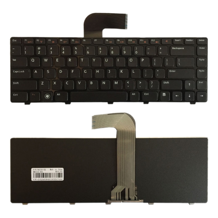 Replacement Keyboard US Layout for Dell Inspiron 14R N4050 M4040 N4110 N4120 M4110 15R N5040 N5050 Laptop