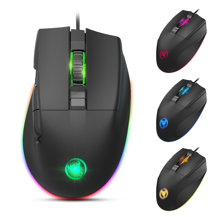 RGB Gaming Mouse Wired, 8 Programmable Buttons Computer Mouse, 6 Adjustable  DPI [1200/1600/2400/3200/4800/7200 dpi], Ergonomic Mouse with 13 Backlight