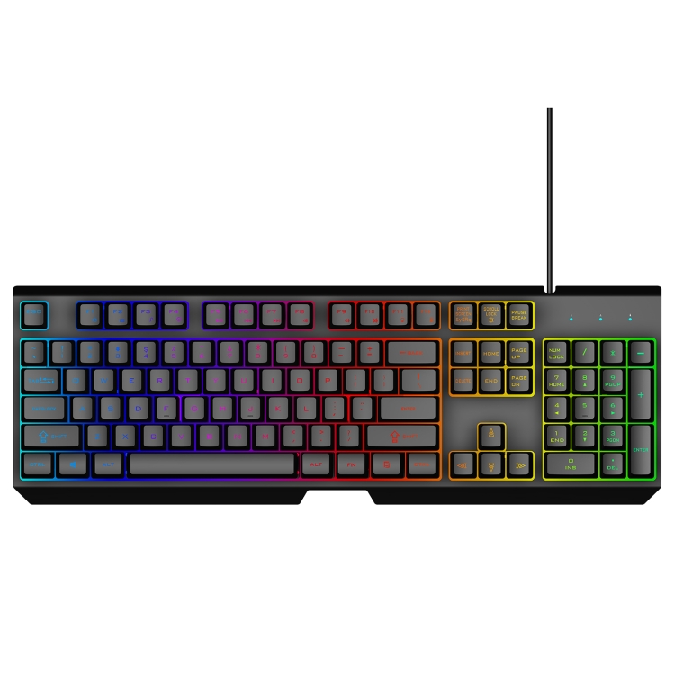 K60 Metal Panel Character Transparent Dazzling Competitive Keyboard