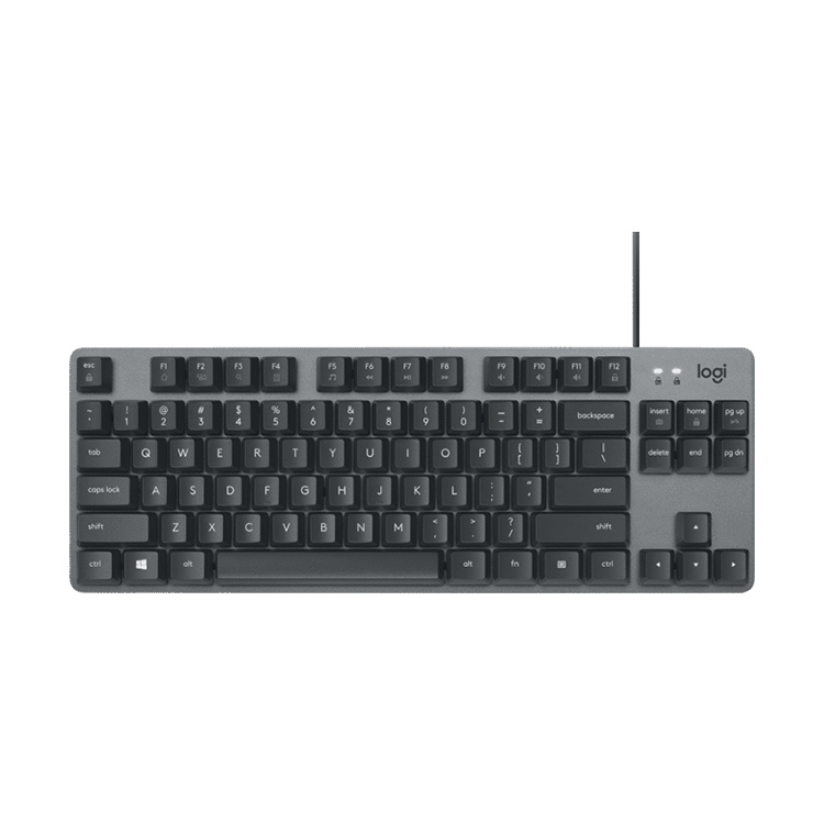 Logitech K835 Mini Mechanical Wired Keyboard, Red Shaft (Black)