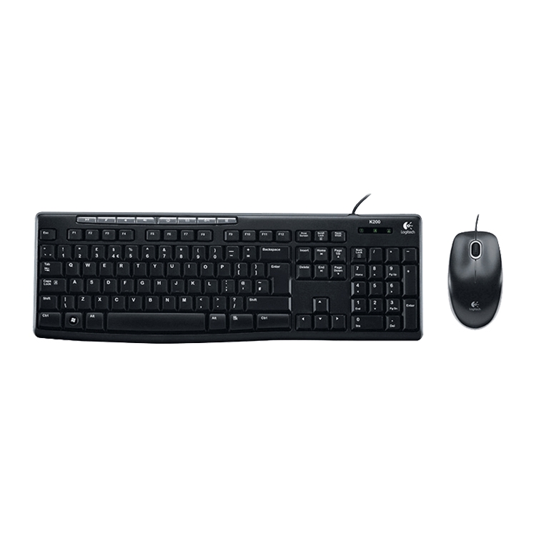 Logitech MK200 Wired Keyboard Mouse Set