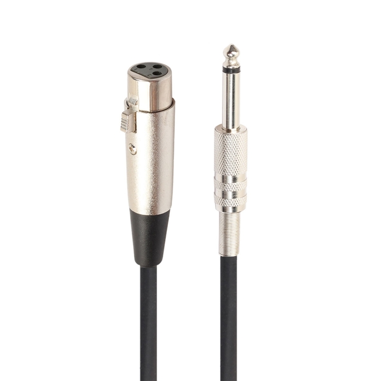 Mic In Cable 5m XLR 3-Pin Female to 1/4 inch (6.35mm) Mono Shielded Microphone Mic Cable