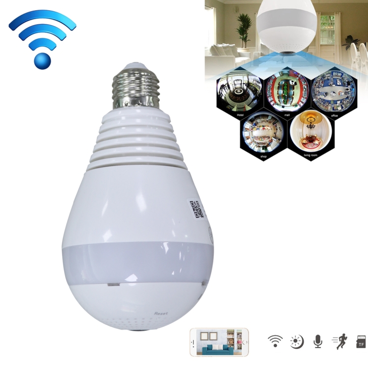 360 degree ip camera light bulb