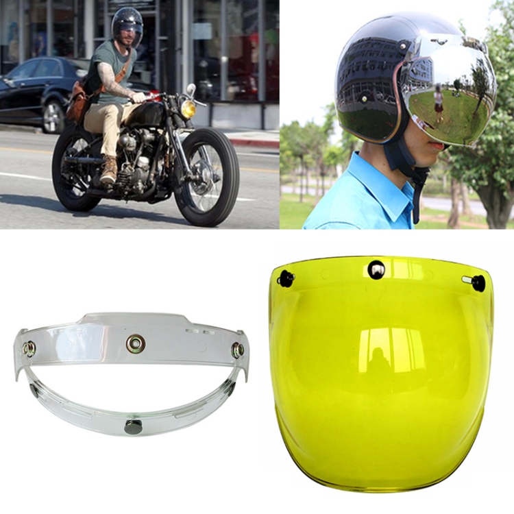 Soman Visiera a bolla per moto Visiera aperta per casco Visiera