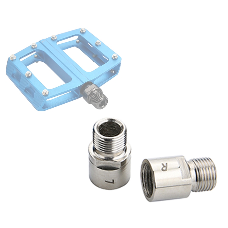 ITROLLE Bike Pedal Extenders - 20mm Extension, Chrome Molybdenum Steel, Fits 9/16" Threaded Pedals (1 Pair)