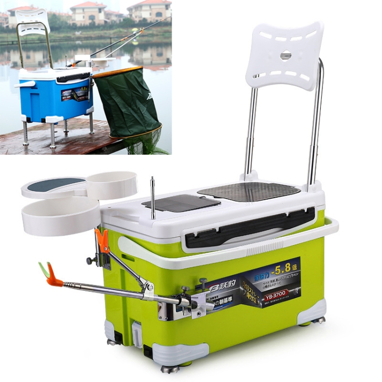40L Multi-functional Fishing Cooler Box with Wheels Fishing Gear