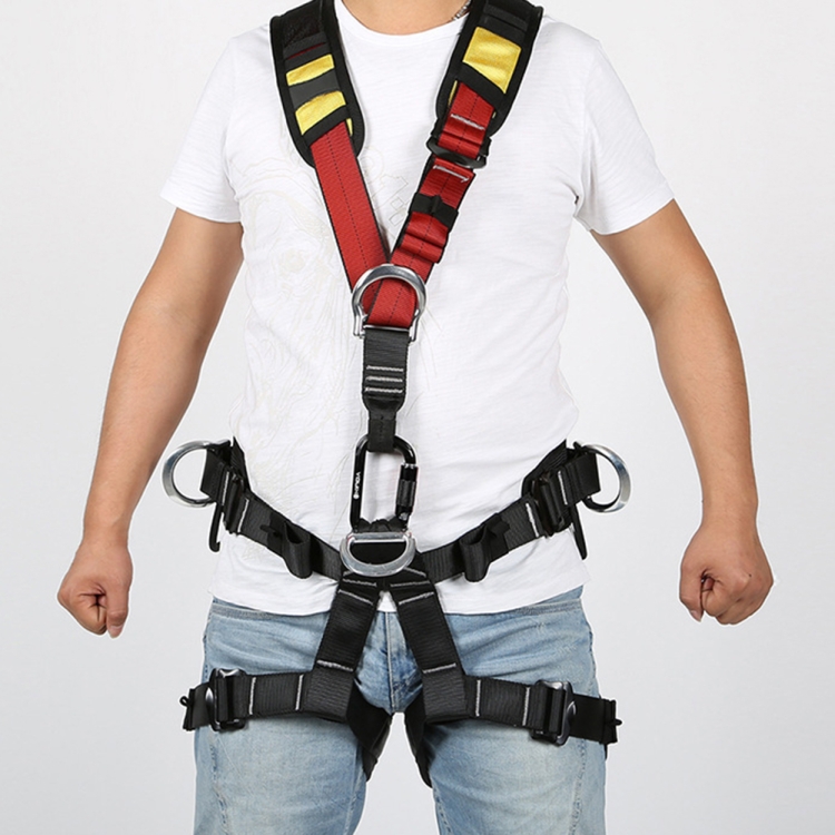 ST SMATO Full Body Safety Harness Belt for Outdoor Climbing Caving Aerial Work 