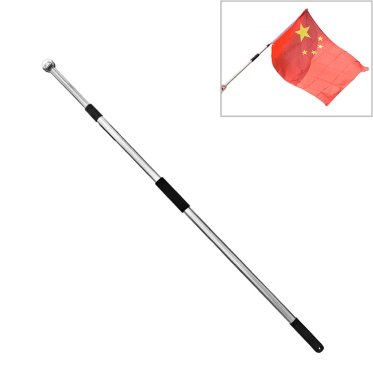 1.2m Retractable Guide Flagpole, Stainless Steel Teaching Pointer