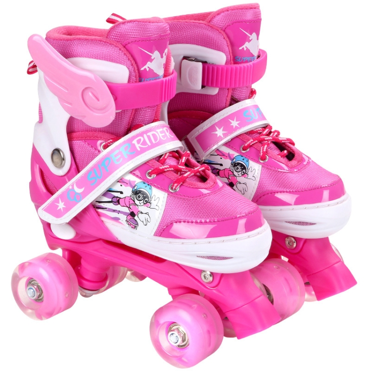 Patins à roulettes pour enfants, avec équipement de protection avec flash