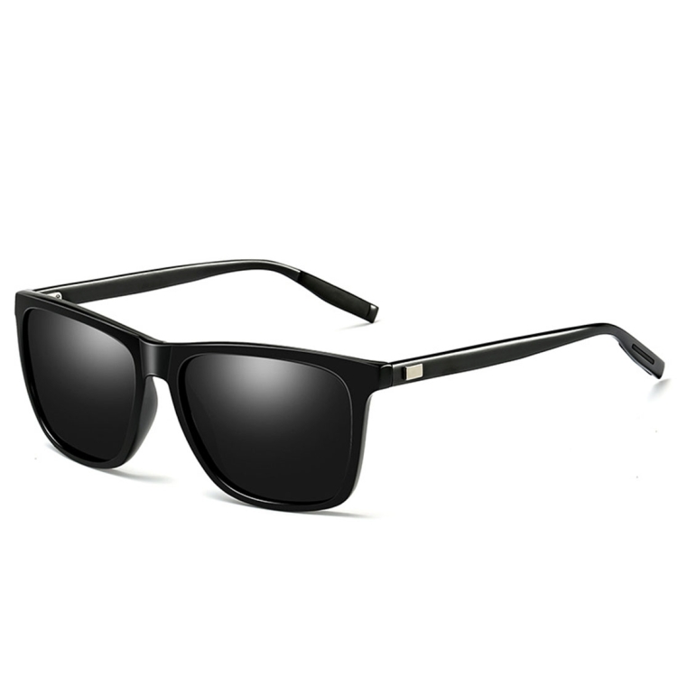Gafas de sol polarizadas UV400 con marco de aluminio y magnesio de moda  retro para hombre (