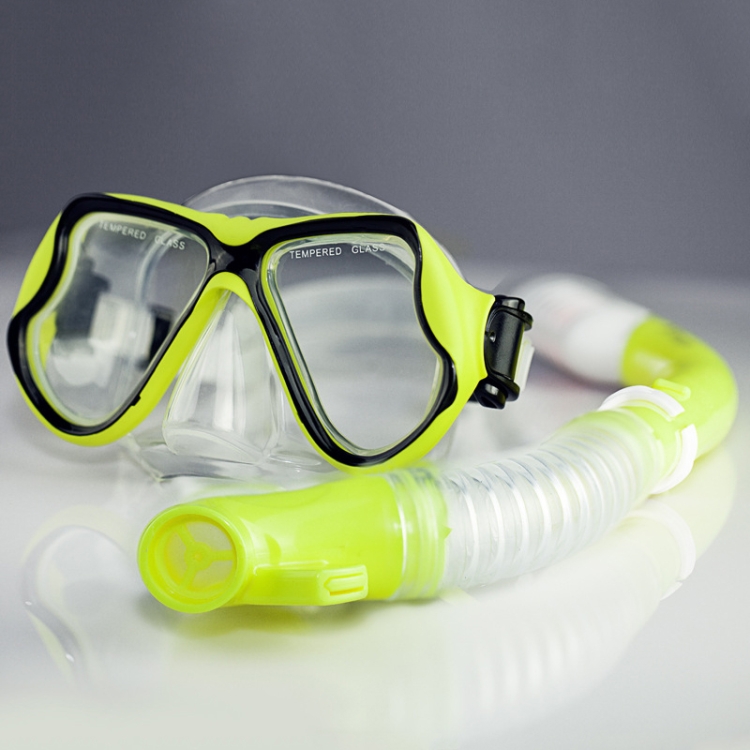 Gafas Buceo + Tubo Seac - Amarillo - Máscara Snorkel Niño