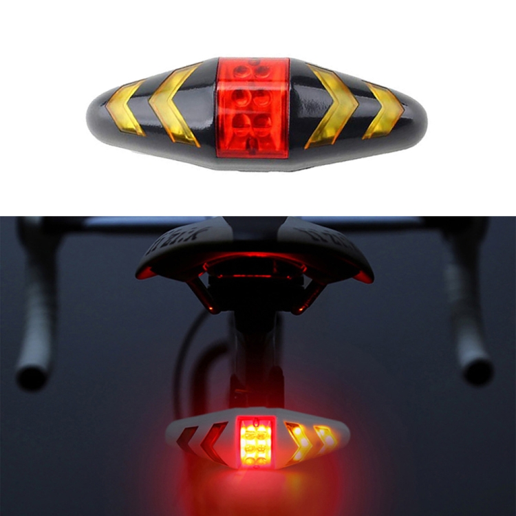 Feu arrière de vélo Télécommande Lampe d'avertissement ultra lumineuse Feux 