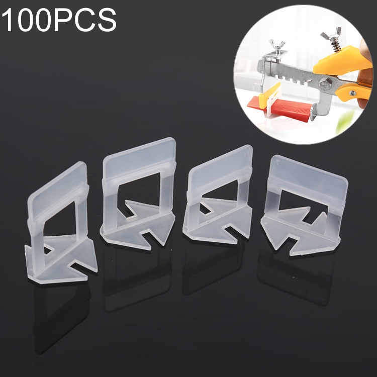 1.0mm 100pcs clips Tile Leveling System Tile Spacer Accessories Leveler