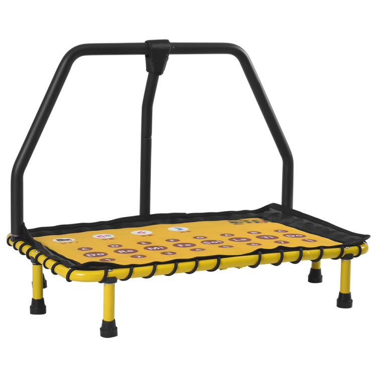 JPN Warehouse] Home Children Kid Music Trampoline Bouncing Bed Toy (Yellow)