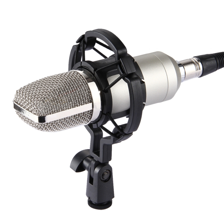 BM 800 Microphone De Studio Professionnel à Condensateur Audio 3.5mm  Microphone Filaire Pour La Diffusion Radio Support De Micro De Chant