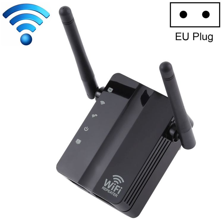 RéPéTeur WiFi 300M 2.4G Routeur WiFi Amplificateur de Signal Amplificateur  de Signal 4 Antennes pour la (Prise UE)