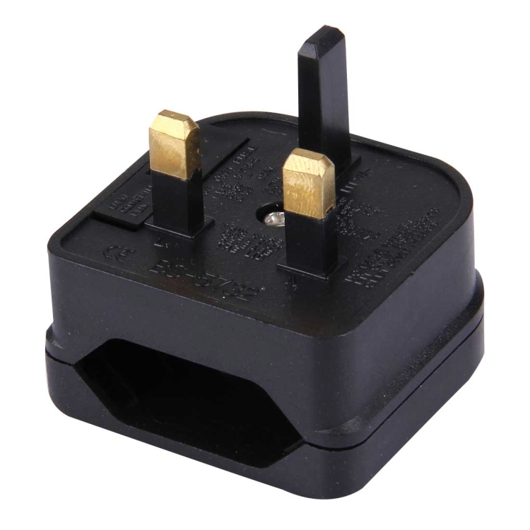BS5732 Portable EU Plug to UK Plug Adapter Power Socket Travel Converter with Fuse