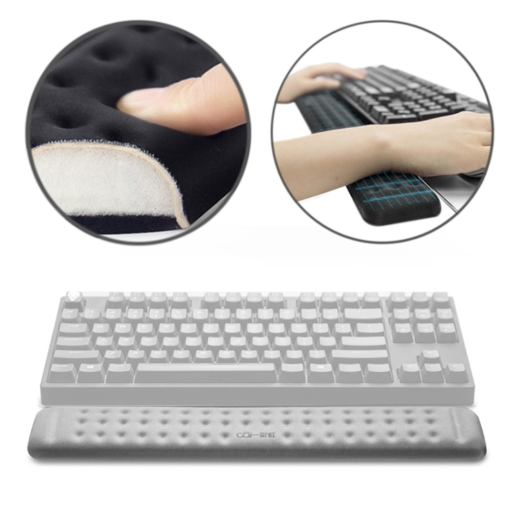 V7 Memory Foam Mouse Pad with Wrist Rest, memory foam, ergo wrist support,  non-skid bottom, wrist rest