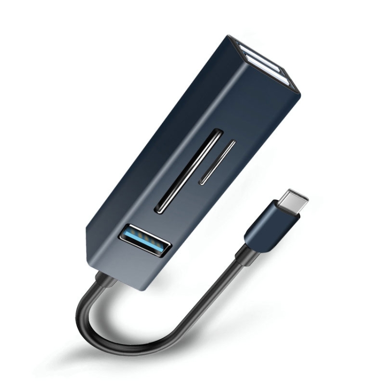 Adaptateur compact 3 en 1 USB C vers USB lecteur de cartes SD TF
