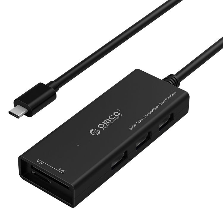 ORICO CH3SF USB-C / Type-C High Speed USB 3.0 HUB with Card Reader TF ...